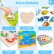 thumbnail image 3 of Rompecabezas de clavijas de madera para niños pequeños de 2, 3 y 4 años, paquete de 4 juguetes Montessori, rompecabezas de aprendizaje preescolar para niños pequeños de 1 a 3 años con formas de animal, 3 of 5