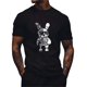 thumbnail image 1 of Hombres Playeras Elástico Algodón Robot Patrón Manga Corta, 1 of 8