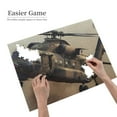 thumbnail image 2 of 500 Piece Military Helicopter Jigsaw Puzzle For Adults – Dynamic Camouflage Aircraft, Challenging Wooden Brain Game, Relaxing Stress Relief & Ideal Gift Idea For Aviation Enthusiasts, 2 of 7