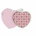 thumbnail image 1 of Decoracion de Navidad patrón Rojo Blanco Bolsa de viaje Mirror maquillaje corazón rosa, 1 of 4