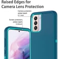 thumbnail image 2 of LAICAIW for Galaxy S21 FE 5G Case Shockproof Rugged Full Body Protection Heavy Duty Dust/Drop Proof 3-Layer Durable Cover Case for Samsung Galaxy S21 FE 5G 2022, Turquoise, 2 of 7