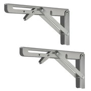 2pcs Multi-functional Shelf Bracket Shelving Holder Stainless Steel Shelf Support Rack