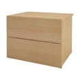 thumbnail image 3 of Nexera Modern 2 Drawer Nightstand, Natural Maple, 3 of 6