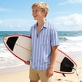 thumbnail image 6 of Edvintorg Boys Shirts Size 10-12 Lightweight Breathable Short Sleeve Turndown Collar Pullover Tops Boys Clothing Size 3-15, 6 of 8