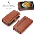 thumbnail image 6 of for Samsung Galaxy S24 Ultra Case, for Samsung S24 Ultra Wallet Case, Premium PU Leather [Magnetic Flip] [Zipper Pocket] [Wristband] [Card Holder] Detachable Case for Galaxy S24 Ultra, Brown, 6 of 12