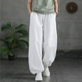 thumbnail image 2 of Casual Pants for Women Elastic Breathable Loose Waist Pocket Casual Trousers, 2 of 4