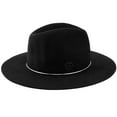 thumbnail image 6 of Women Fashion Wool Felt Fedora Hat Winter Cap with Metal Tube Belt, 6 of 13