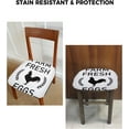 thumbnail image 6 of Dining Room Chair Seat Covers, Farm Eggs Farmhouse Chicken Cock Silhouettes Removable Stretch Chair Seat Cushion Slipcovers Protector for Holiday Party Festival Decoration, Set of 4, 6 of 6