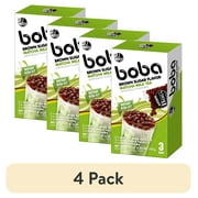 (4 pack) J Way Instant Boba Matcha Milk Tea Set, Matcha Bubble Tea Kit, 3 Drinks