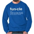 thumbnail image 5 of Funcle Fun Uncle Definition Cool Men's Crewneck Sweatshirt Brisco Brands M, 5 of 6