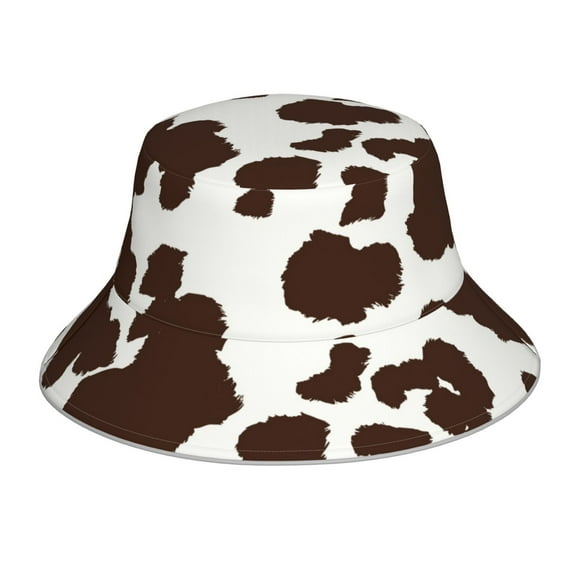 Balery Brown Cow Sombreros para el sol para hombre y mujer, sombrero de pescador con UPF 50+