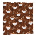 thumbnail image 2 of Sigee Sloths Need More Coffee for Waterproof Fabric Shower Curtain 72" W x 72" H for Bathroom Shower Curtain, 2 of 5