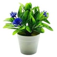 thumbnail image 1 of HEVIRGO Artificial Flowers for Decoration 1 Set Artificial Plant Pot Curling Rose Flower Table Centerpieces Plastic Decorative Simulation Bonsai for Living Room,Purple Orchid, 1 of 8