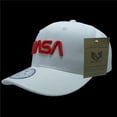 thumbnail image 1 of Rapid Dominance NAS5-WO-WHT Worm NASA Deluxe Cap, White - One Size, 1 of 1