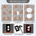 thumbnail image 3 of Yayeee Toggle Light Switch Wall Plate 1-Gang 4.5"x2.7" Home Decorative Outlet Cover, Cartoon Bear, 3 of 7