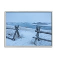 thumbnail image 4 of Stupell Industries Snow Covered Fields Country Fences Winter Landscape Photograph Gray Framed Art Print Wall Art, Design by Steve Smith, 4 of 5