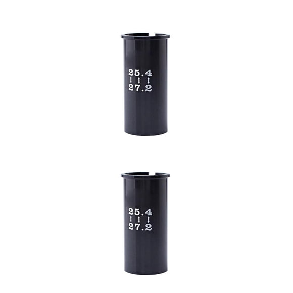 Wweixi Tige de Vélo de Montagne Vélo de Route Tube de Tige de Siège Manchon Réducteur Adaptateur Ajuster Diamètre 27.2 Tourner 30.4 Tourner 31.6 etc Noir 27.2mm 2Ensemble