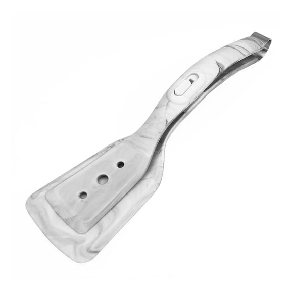 2 in 1 Silicone Spatula Tongs - Non Stick Kitchen Cooking Tool for Flipping Egg, Pancake, Fish, Steak, and Omelettes, Heat Resistant up to 220°C