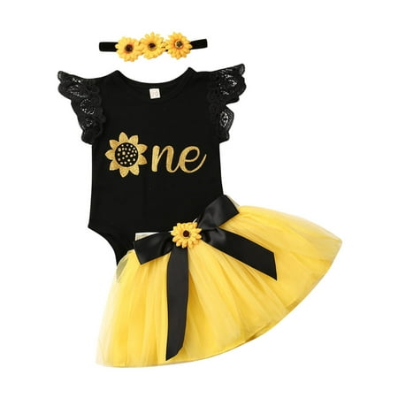 

Bmnmsl Newborn Baby Girl Outfits Floral Romper Cake Smash Tutu Dress Outfits Set