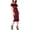 Red - darkred, variant on XOXO Womens Ruffled Choker Sweater Off-Shoulder Dress, Red, Juniors, Medium