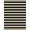 Black And Cream, Pattern 1, variant on ODIKA Boho Pinstripe Border Door Cream Banded Ticking Farmhouse Striped Refined Pet Friendly & Kids Safe Play for Playroom, Bedroom, Reading Nook