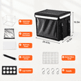 Insulated Food Delivery Bag With Removable Divider & Baseboard - Heavy ...