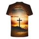 thumbnail image 2 of Camisetas de Manga Larga para Hombres Imprimir Cuello Redondo Camiseta de Manga Corta Lino de Algodón Poliéster, Top de Moda Casual para Hombres, 2 of 5