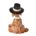 thumbnail image 2 of Turkey Taster - Dog with Pilgrim Hat Figurine, 2 of 4