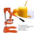 thumbnail image 4 of Exrimidor de Cítricos Profesional, Exrimidor de Prensa Manual de Alta Resistencia Para Frutas, Acero inoxidable, 4 of 7