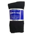 thumbnail image 2 of Creswell 3 Pairs Of Mens Black Diabetic Crew Socks 13-15 Size  MADE IN U.S.A, 2 of 2