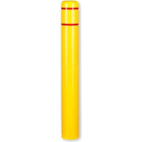 Encore Commercial Products B895184 Post Guard Bollard Cover CL1386-A - 7 x 60 in. - Yellow with Red Tape