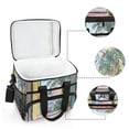 thumbnail image 6 of FORMRS Insulated Cooler Bag 24 Cans Capacity Soft Leakproof Lunch Box with Side Pockets, Ocean Boat, 6 of 7