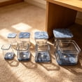 thumbnail image 4 of Transparent Silicone Chair Leg Floor Protectors, Square Anti-Slip Covers for Hardwood Floors, Furniture Sliders to Prevent Scratches & Noise, 4 of 4
