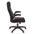 thumbnail image 4 of Aon Archeus Ergonomic Gaming Office Chair – High-Back Racing-Style Gamer Seat w/ Lumbar Support, Tilt Recline & Flip-Up Arms – Comfortable PC Chair – Black/Pink, 4 of 7