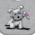 thumbnail image 4 of Inktastic Schnauzer With Heart Boys or Girls Baby Bib, 4 of 4