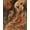 Brown, Pattern 4, variant on Design&I 8'x10' Washable Area Rug Earthy Tones Abstract Skull Art Surreal Landscape with Cosmic for Living Room, Family Extra Large Skid-Resistant Low Profile