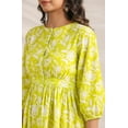 thumbnail image 7 of Lime Cotton Floral Gathered Dress, 7 of 7