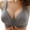 Gray, variant on High Support Sports Bras for Women Lace Solid Underwear Racerback Bra Camisole Racerback Crop Tops Lace Bralettes V Neck Front Closure Post Ladies Underwire Intimates Set Beige_B M