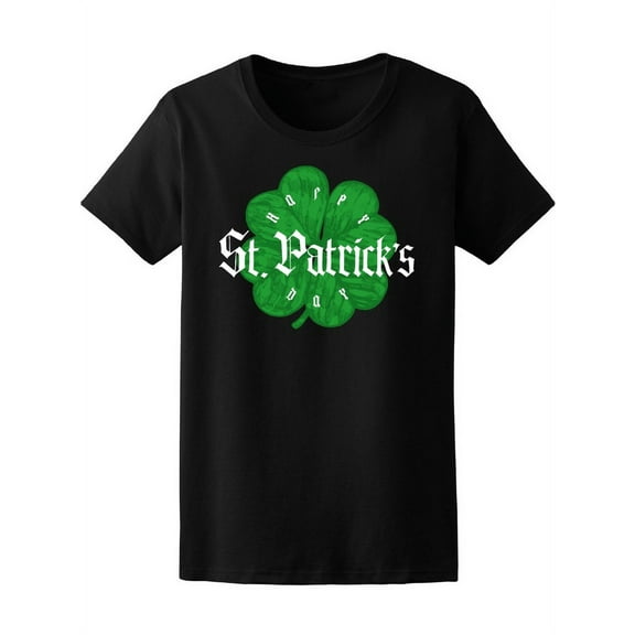 Saint Patrick's Day Leaf Clover T-Shirt Women -Image by Shutterstock, Female Small