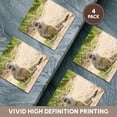 thumbnail image 6 of 3drose, Africa, Tanzania. a Young Baboon Sits in the Road., Set of 4 Ceramic Tile Coasters, 6 of 7