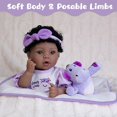 Anyee 20-Inch Realistic Reborn Baby Doll - Lifelike Smile Silicone Vinyl Limbs With Soft Body