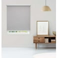thumbnail image 2 of Linen Avenue Cordless Coastal Blackout Standard Roller Shade– UV Protection, Room Darkening Window Covering for Home & Office –Silver Shells 25 W X 66 H (Arrives 1/4" Narrower), 2 of 9