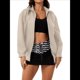 thumbnail image 2 of Chaquetas de Holgadas de Larga con Solapa para Mujer, Moda Otoño 2025, Ropa de Invierno. Crema L, 2 of 10