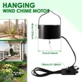 thumbnail image 2 of Hanging Display Motor Metal Rotating Motor Straight Plug in Wind Spinner Motor Easy to Install Hanging Display Motor with Metal Carrying Handle Suitable for Living Rooms, 2 of 8