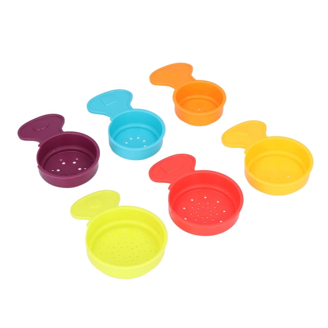 Tazas Apilables Para Baño, Tazas Apilables Para Bebés Con Orificio Inferior, Juguetes Anidados, Educativos Tempranos, Coloridos, 6 Uds., Para Juegos De Mesa De Agua Para Bebés ANGGREK Stacking Bath Cups Toys