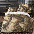 thumbnail image 3 of Bedding Sets 3D Strange Plants and Animals Printed Quilt Cover Set Creative Bed Gift,Twin (68"x86"), 3 of 5