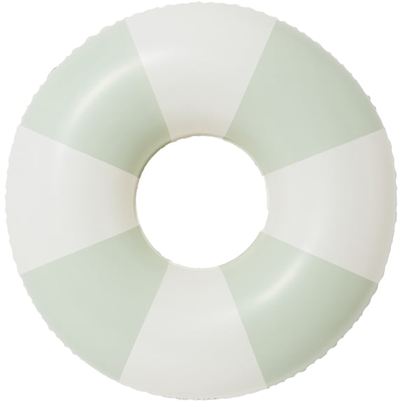 Sunnylife: Tube Pool Ring - The Vacay Soft Olive Stripe - 41" Round Inflatable Float, Water & Beach Play, Durable Lounge, 220lb Cap, Kid-Teen-Adult 6+