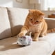 thumbnail image 5 of Juguete interactivo de gato eléctrico simulado hámster, juguete de vibración automática para mascotas, juego de mesa en el suelo interior, plástico, amarillo/gris/caqui, 5x4x3,5cm, 5 of 6