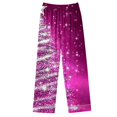 thumbnail image 6 of Feancey Women's Two Piece Pajama Set 2024 Fashion Christmas Tree Print Sleepwear Sets Casual Loose Button Down Pjs with Lounge Pants Deal of The Day Multicolor XXL, 6 of 7
