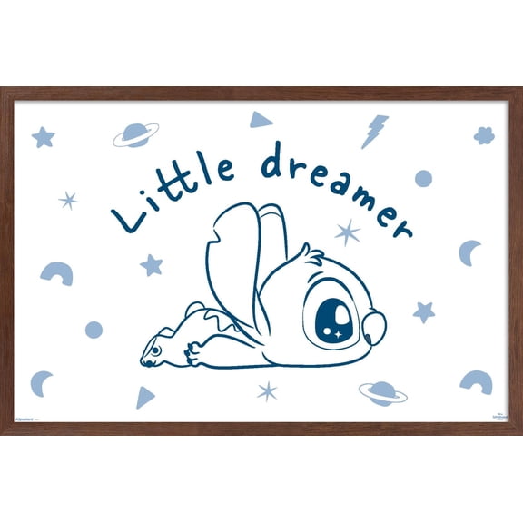 Disney Lilo & Stitch (2002) - Little Dreamer Wall Poster, 22.375" x 34" Framed